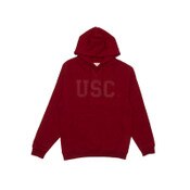 USC Trojans Cardinal Block Tonal Tackle Twill Fleece Pullover Hoodie